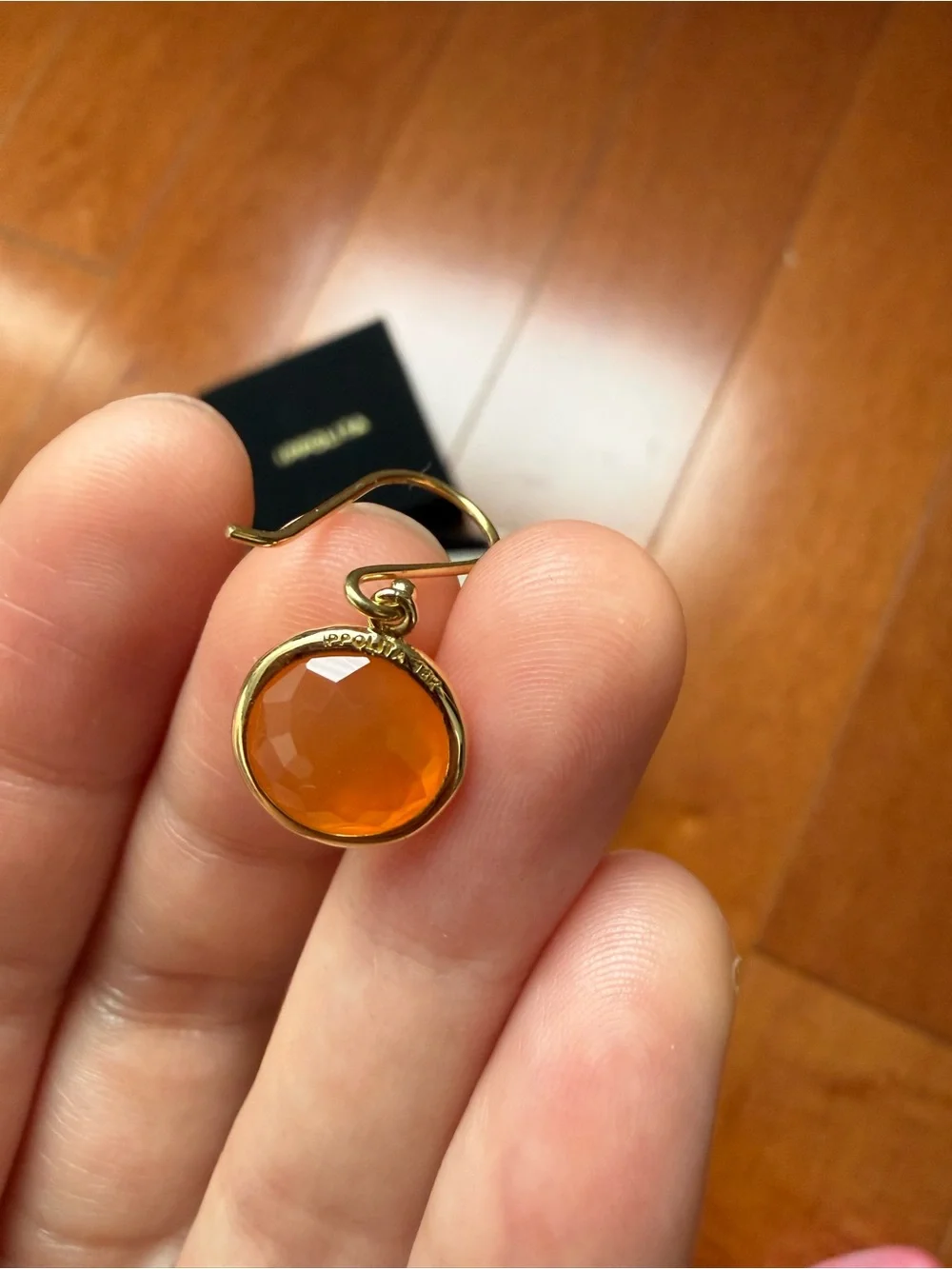 IPPOLITA Lollipop Carnelian Small Single Drop Earrings 18K Gold